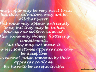 Appearances can be deceptive