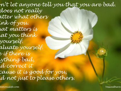 Don't listen to negative criticism