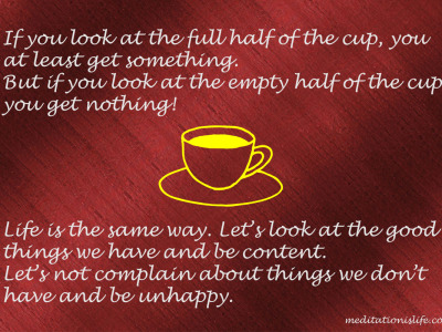 Full Half of the Cup