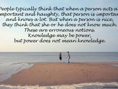 Power is not knowledge
