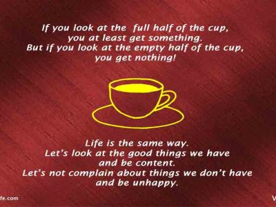 Full Half of the Cup