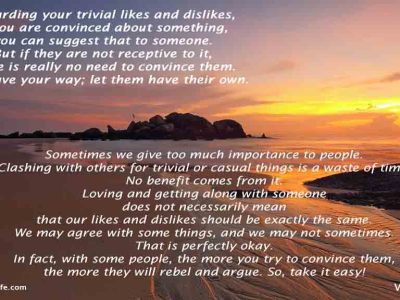 No need to convince others