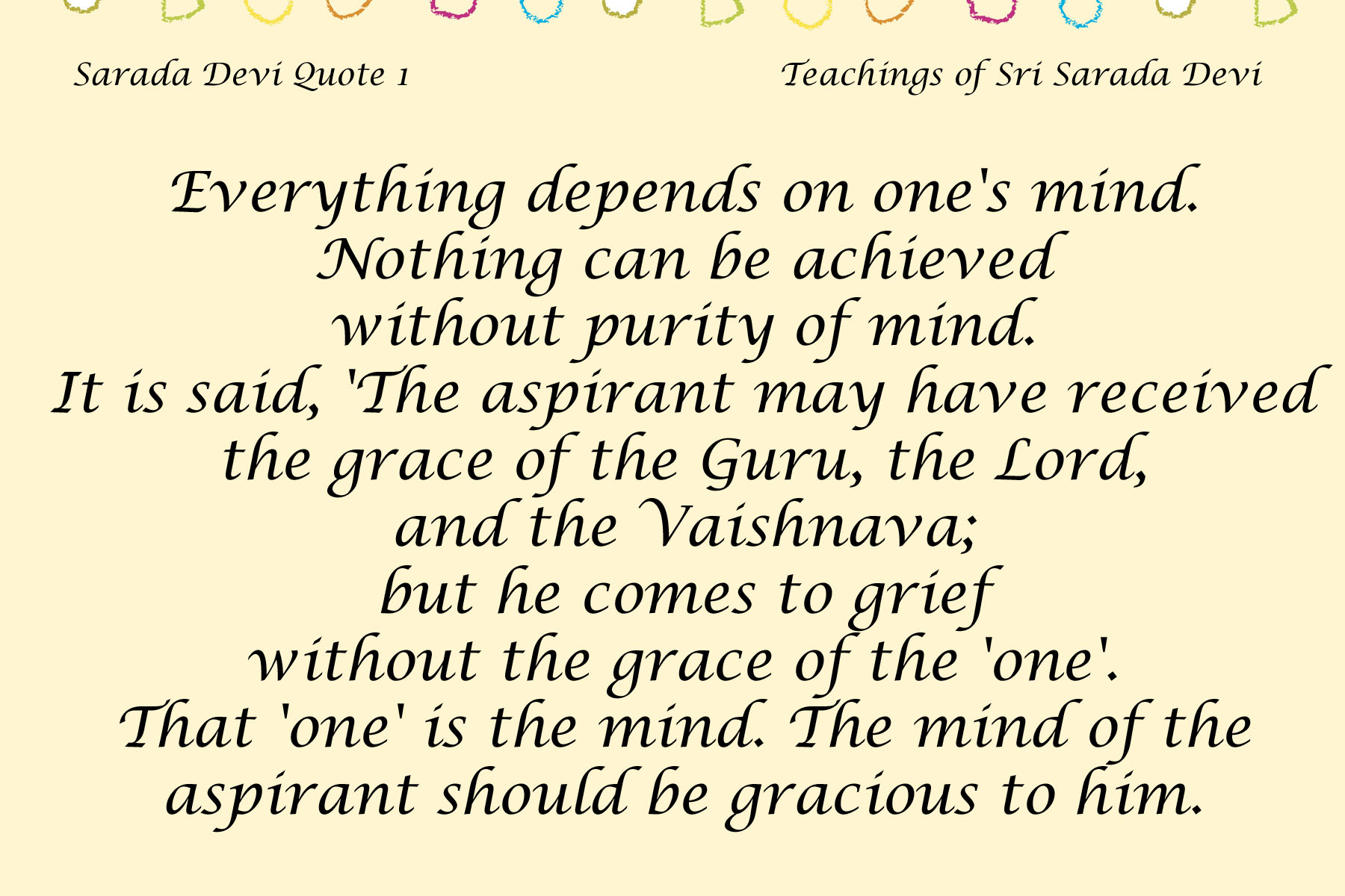 Sarada Devi Quote 1
